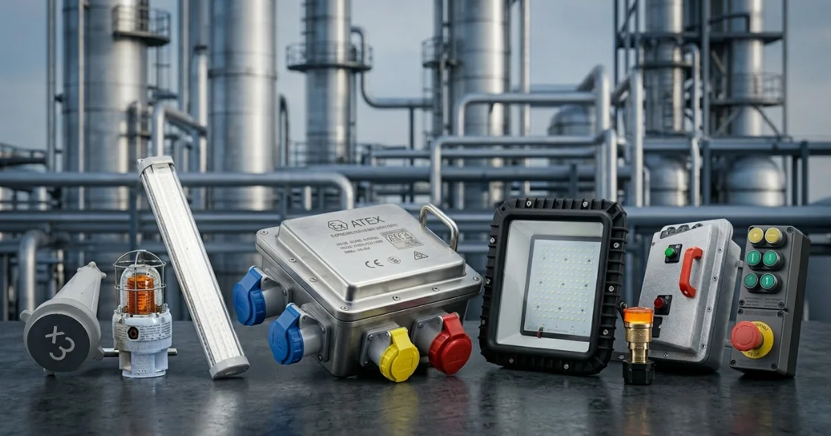 Exproof Malzemeleri - ATEX Sertifikalı Patlamaya Dayanıklı Ekipmanlar