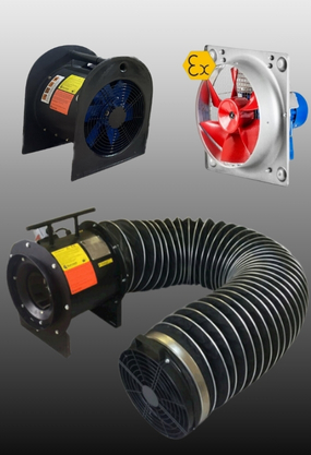Exproof Duvar ve Kanal Tip Axial Fanlar